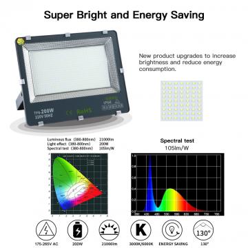 LED Flood Light Flood Light star-50W LED Garage Light Garden Light Super Light IP66 Waterproof Level 6000K Outdoor Light