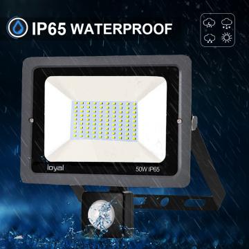 50W LED Strahler mit Bewegungsmelder Superhell LED Außenstrahler Fluter Flutlicht IP65 Flutlichtstrahler Scheinwerfer Licht für Garten, Garage,Sportplatz Energieklasse A++